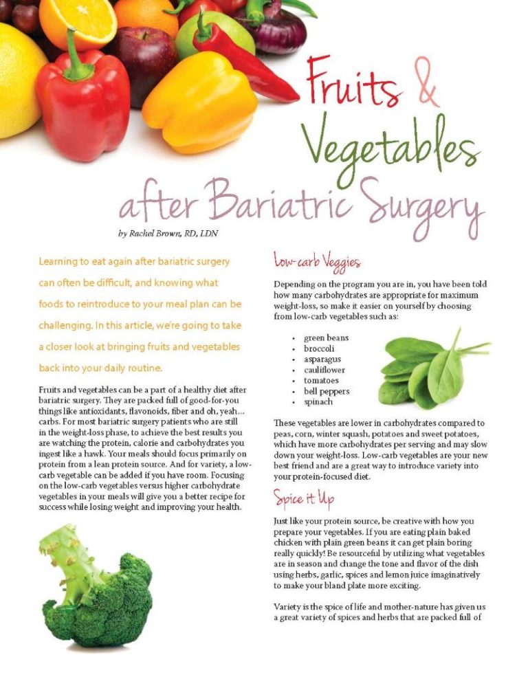 What Can You Eat After Weight Loss Surgery? - Weightloss and Wellness Center