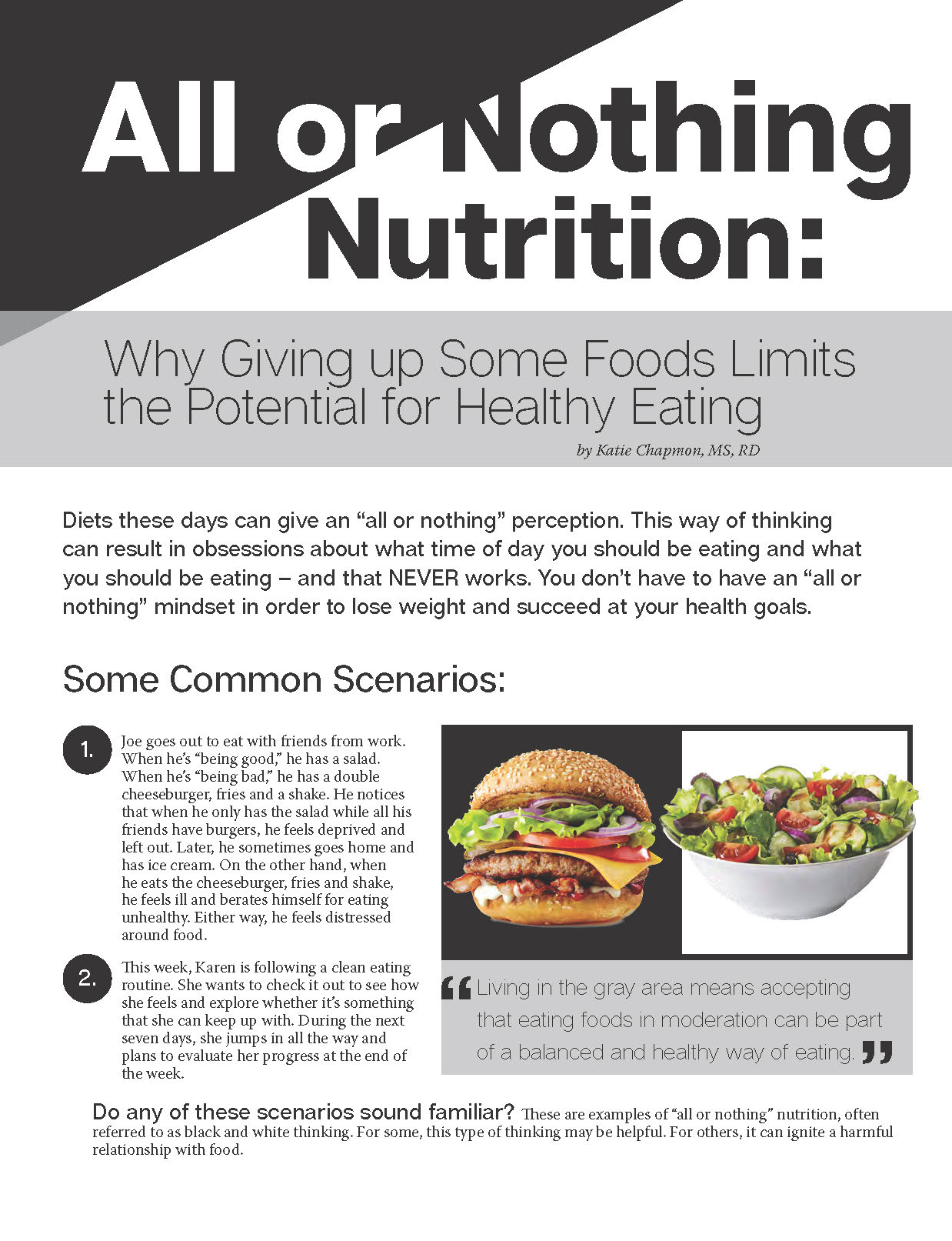 Exploring nutrition myths