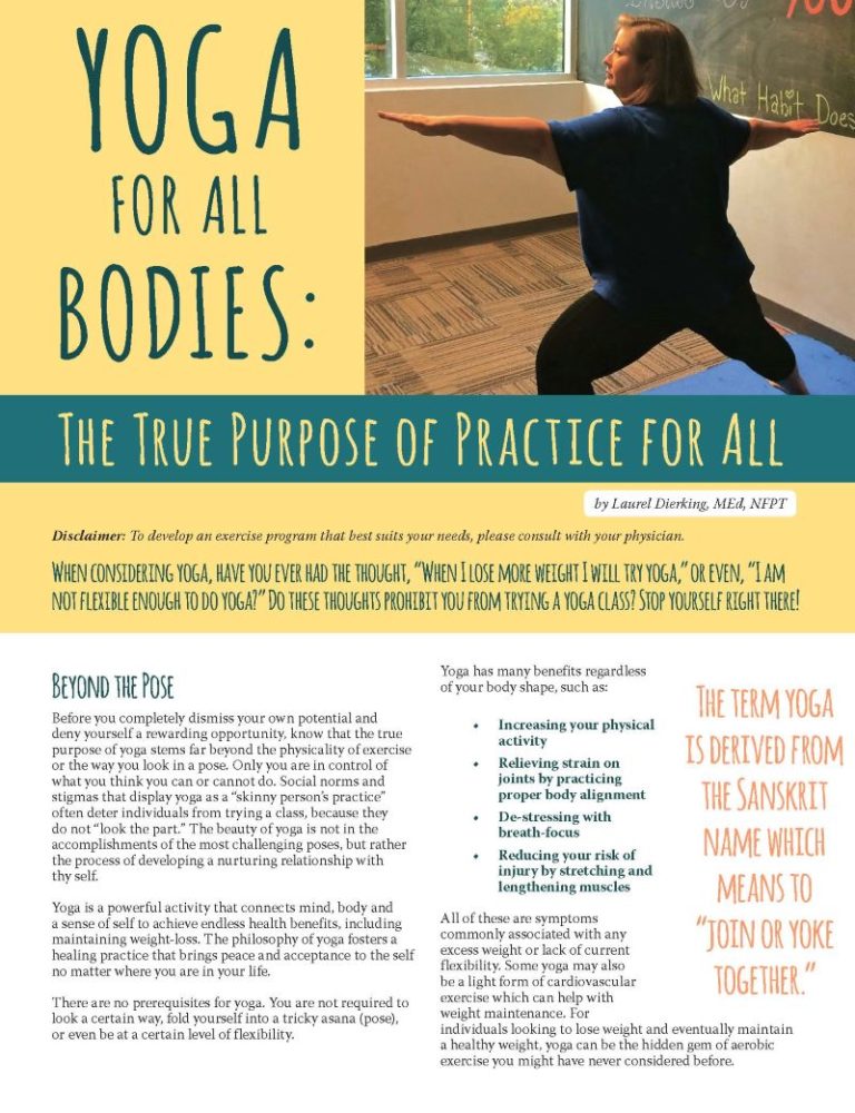 YOGA FOR ALL BODIES: The True Purpose of Practice for All - Obesity Action  Coalition